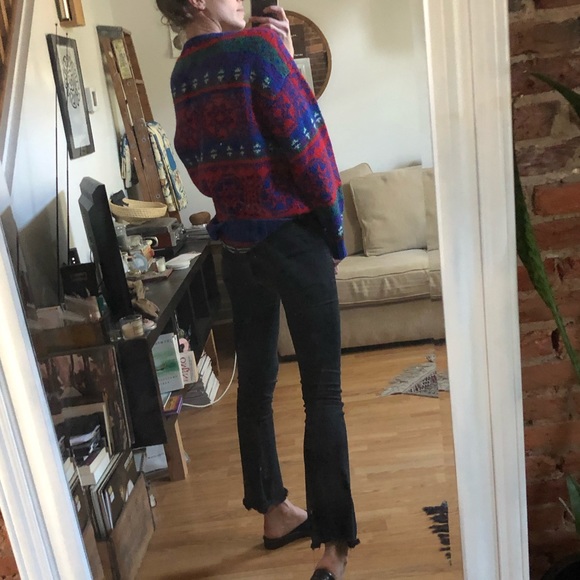 Vintage Shetland Wool Icelandic Knit Oversized Handmade Sweater - Picture 2 of 7